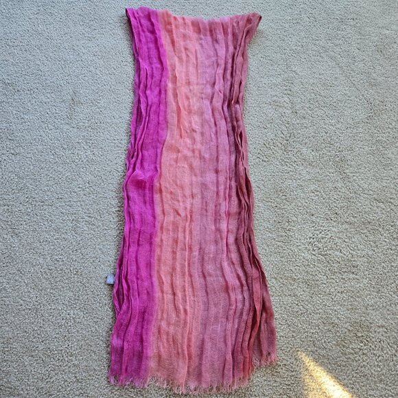 NWOT J. Jill Crinkle Linen Scarf - Picture 2 of 7